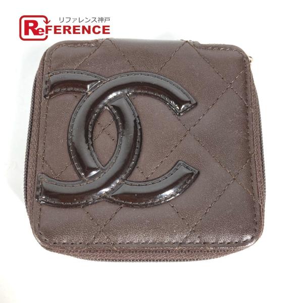 CHANEL シャネル CC ココマーク スクエア ミニ 小物入れ 小銭入れ 財布 カンボンライン ...