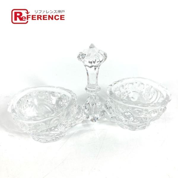 Baccarat バカラ ダブル ソルトセラー ソルト＆ペッパー  調味料入れ  塩 コショウ 小物...