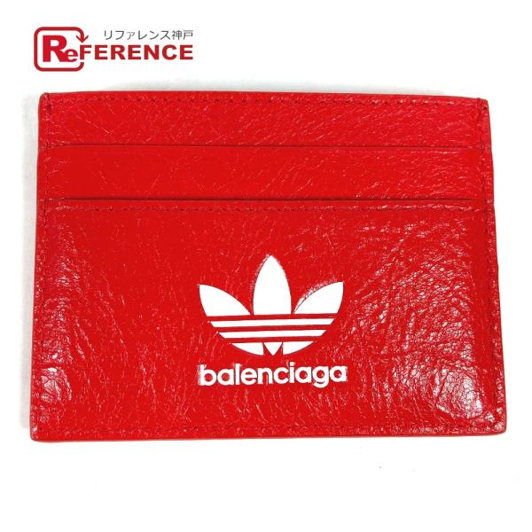 美品 BALENCIAGA バレンシアガ 721895 アディダス adidas コラボ 名刺入れ ...