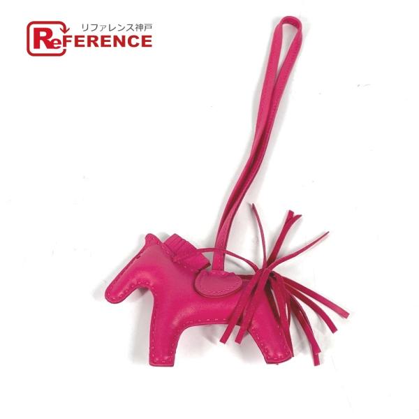 美品 HERMES エルメス ロデオPM バックチャーム チャーム 小物 ソーピンク 馬 チャーム ...