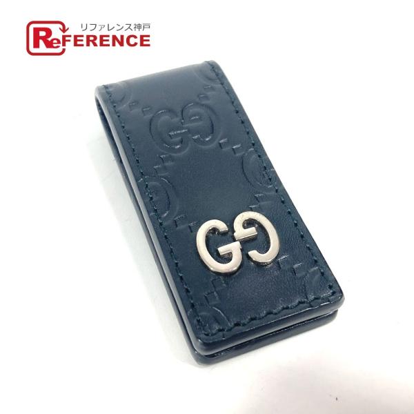 美品 GUCCI グッチ 522867　 GG グッチシマ 財布 マネークリップ ブラック ユニセッ...