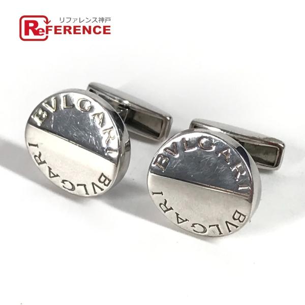 BVLGARI ブルガリ ロゴ アクセサリー カフス シルバー メンズ【中古】