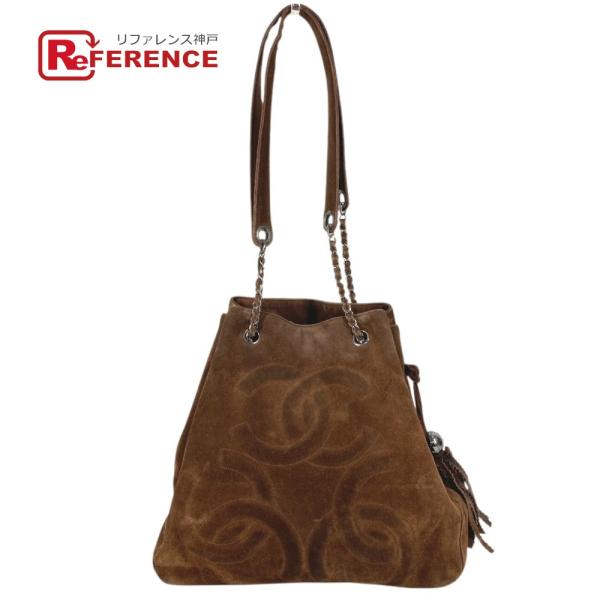 CHANEL シャネル CC ココマーク トリプルココ ココボール Wチェーン トートバッグ ヴィン...