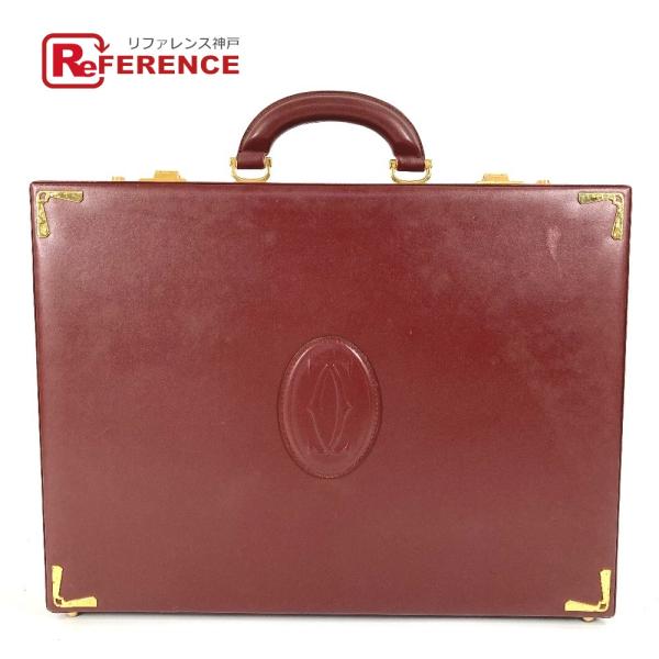 CARTIER カルティエ アタッシュケース カバン ハンドバッグ トートバッグ ロゴ マストライン...