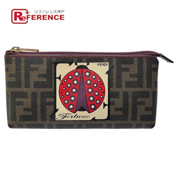 FENDI フェンディ 7N0038  ズッカ ロゴ てんとう虫 ポーチ 小物入れ 収納 化粧ポーチ...