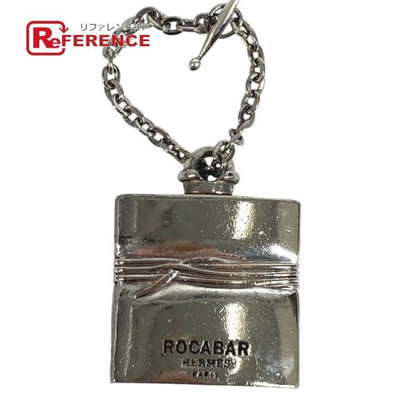 HERMES エルメス ROCABAR ロカバール バッグチャーム チェーン  キーホルダー シルバ...