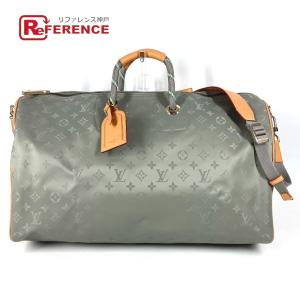 LOUIS VUITTON ルイヴィトン M43886 キーポル バンドリエール50 旅行バッグ トラベルバッグ モノグラムチタニウム ボストンバッグ 【中古】