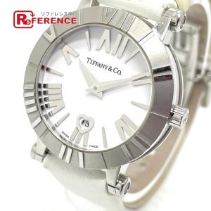 TIFFANY&Co. ティファニー Z1300 デイト アトラス クオーツ 腕時計 SS/革ベルト シルバー｜reference