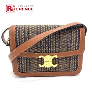 美品 CELINE セリーヌ 188882DPO ロゴ金具 スモール トリオンフ