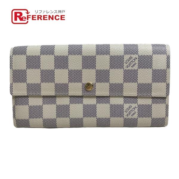 LOUIS VUITTON ルイヴィトン N61735 ダミエアズール ポルトフォイユ サラ ロング...