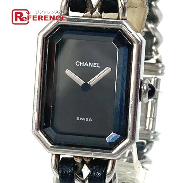CHANEL シャネル H0451 プルミエール クォーツ 腕時計 SS シルバー/ブラック レディ...