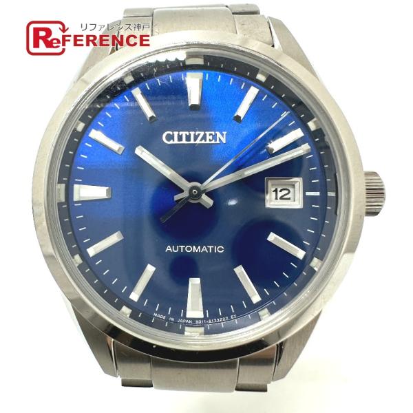 新品同様 CITIZEN シチズン NB1050-59L メカニカル 自動巻き デイト 腕時計 シル...
