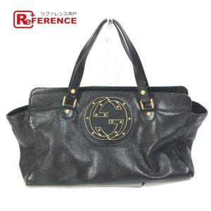 GUCCI（グッチ） ブラック 黒 グレー ゴールド金具 GGキャンバス