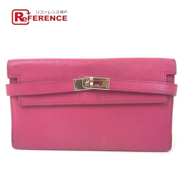 HERMES エルメス ケリーウォレット ロング ディプライアント 3つ折り タッセル付き 長財布 ...