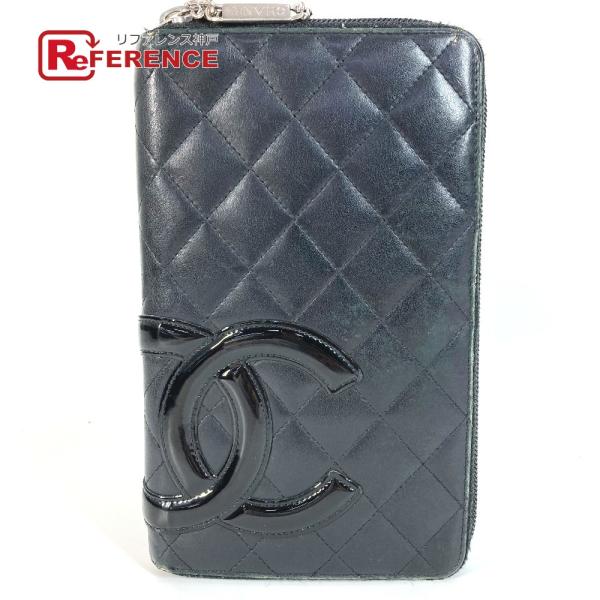 CHANEL シャネル A26710 トラベルケース CC ココマーク ラウンドファスナー カンボン...