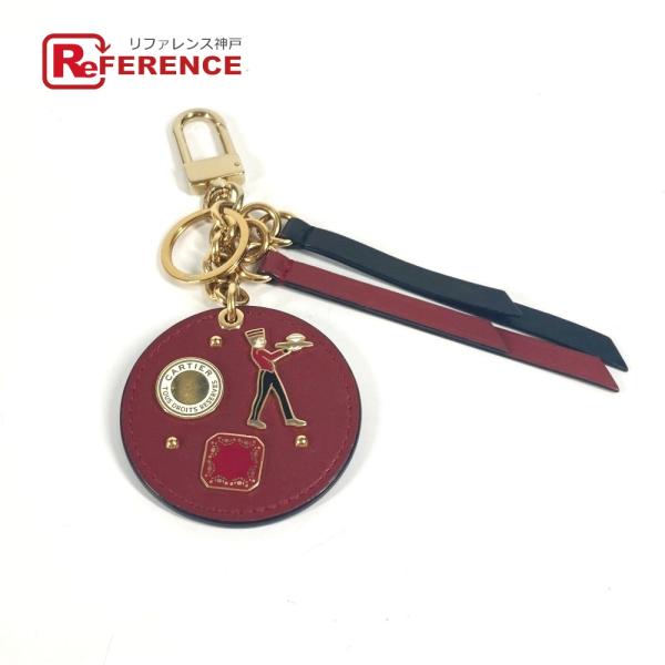 CARTIER カルティエ ディアボロ ドゥ カルティエ メダイヨン キーリング バッグチャーム チ...