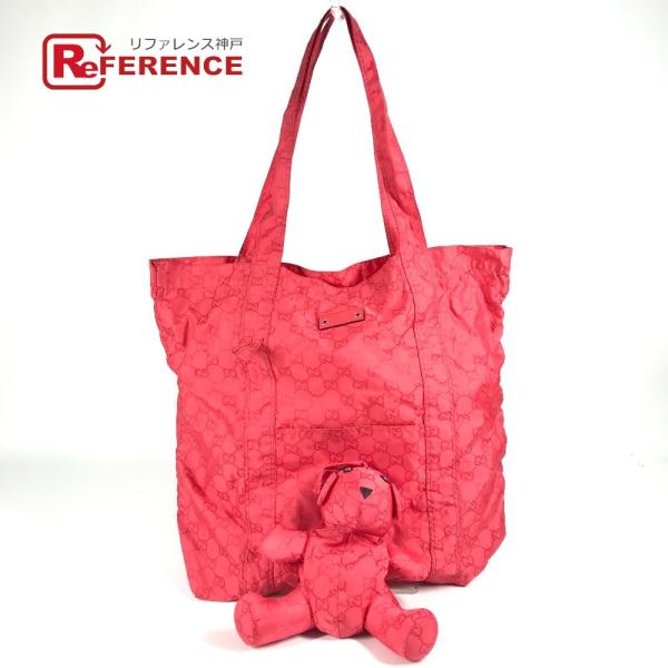 GUCCI グッチ 223669 テディベア ベア エコバッグ カバン トートバッグ 肩掛け ショッ...