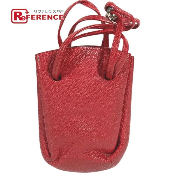 HERMES エルメス ヴェスパ ポーチ 小物入れ ミニバッグ 小物 巾着 ポーチ レッド レディー...