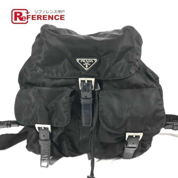 PRADA プラダ トライアングルロゴ 三角ロゴ プレート カバン バックパック リュックサック ブ...