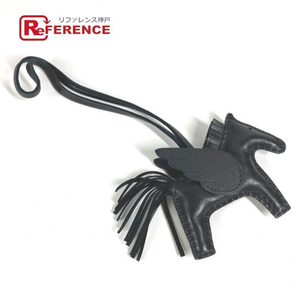 HERMES エルメス ロデオ ペガサスPM ロデオペガサス PM バッグチャーム ソーブラック 馬...