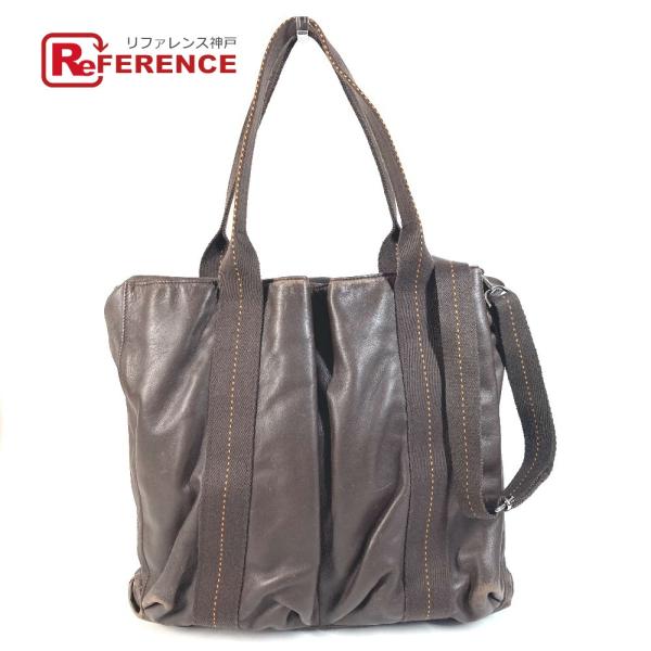 HERMES エルメス キャラバン ヴェルティカル MM 斜め掛け トートバッグ カバン 2WAYバ...