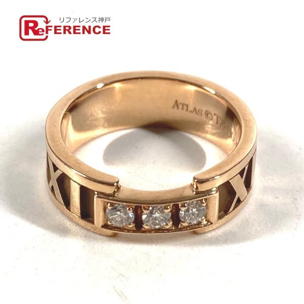 TIFFANY&amp;Co. ティファニー アトラス 3P ダイヤ ダイヤモンド ジュエリー K18 金 ...