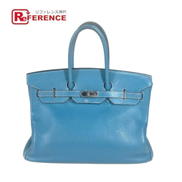 HERMES エルメス バーキン35 バーキン 35 カバン トートバッグ ハンドバッグ ブルージー...