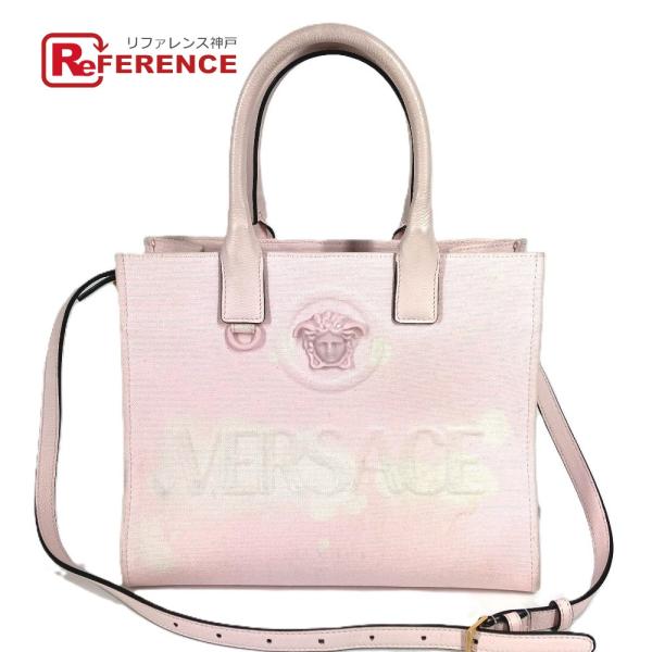 VERSACE ヴェルサーチ ラメドゥーサバッグ 2WAYバッグ ハンドバッグ トートバッグ 斜め掛...
