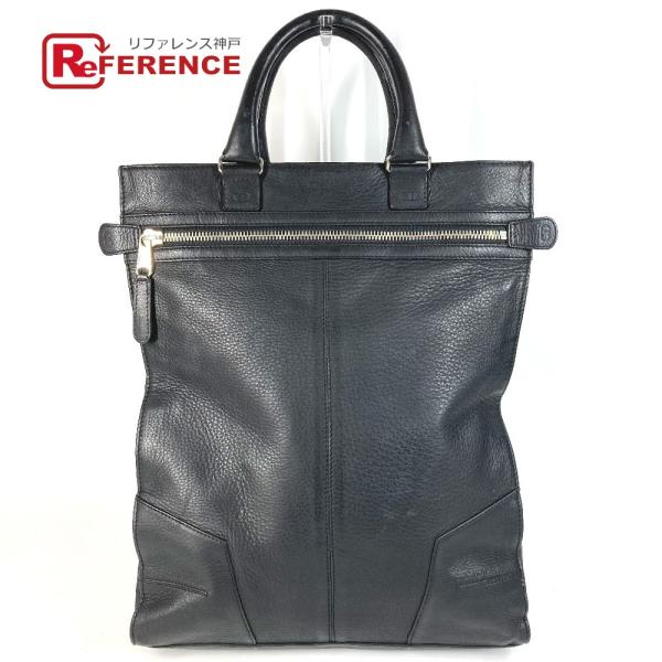 DIOR HOMME ディオール・オム ロゴ ハンドバッグ カバン ビジネスバッグ 縦型トート トー...