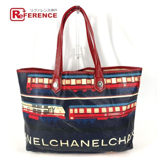 CHANEL シャネル セントラルステーション 肩掛け ショルダーバッグ カバン トートバッグ レッ...