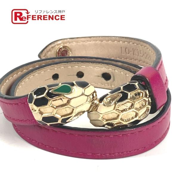 BVLGARI ブルガリ セルペンティ フォーエバー ロゴ  アクセサリー ジュエリー 2重ブレスレ...