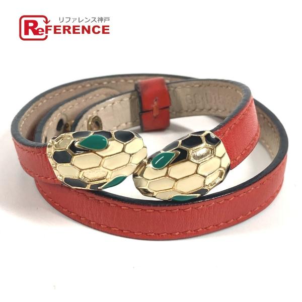 BVLGARI ブルガリ セルペンティ フォーエバー ロゴ  アクセサリー ジュエリー 2重ブレスレ...