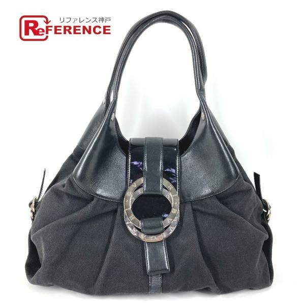 BVLGARI ブルガリ チャンドラ トートバッグ 肩掛け カバン  ダブル コイン ブルガリブルガ...