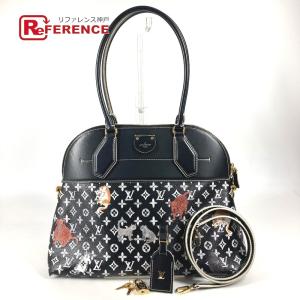 LOUIS VUITTON ルイヴィトン M44403 アルマスープル トートバッグ カバン 肩掛け キャットグラム 猫 ショルダーバッグ ノワール 【中古】