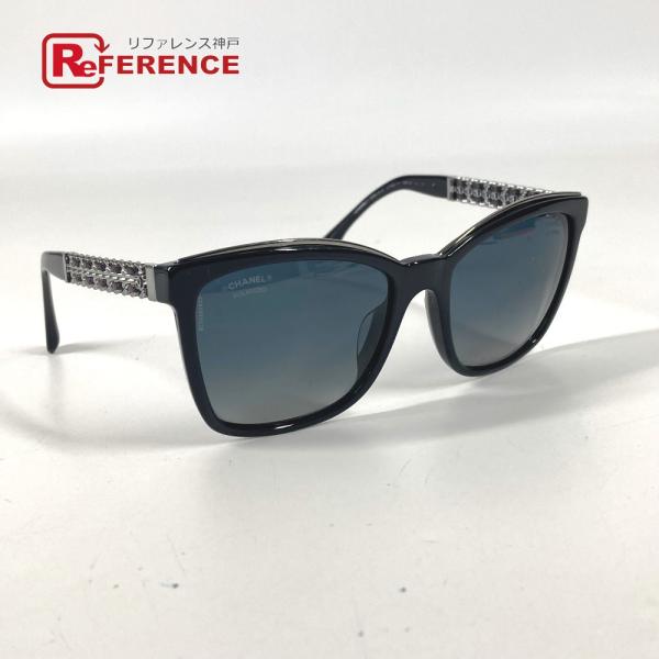 CHANEL シャネル 5360-Q-A CC ココマーク ロゴ チェーン めがね メガネ アイウェ...