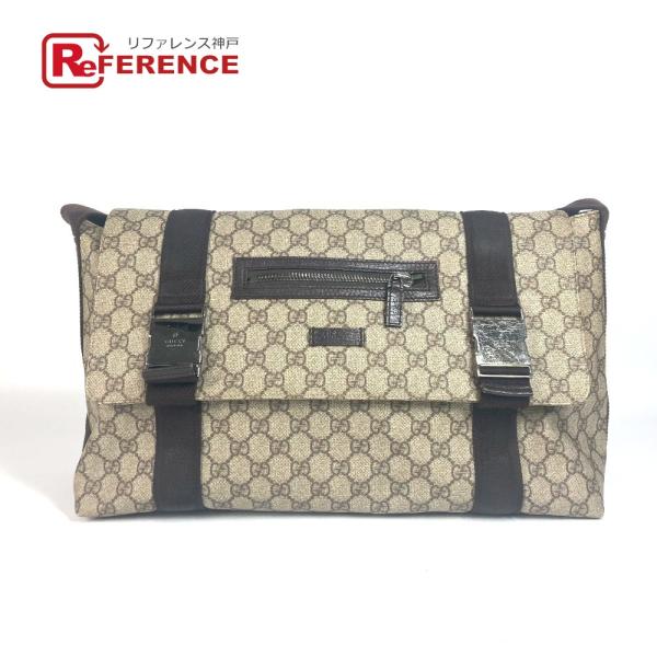 GUCCI グッチ 122374 GGプラス フラップ 斜め掛け メッセンジャーバッグ カバン ショ...
