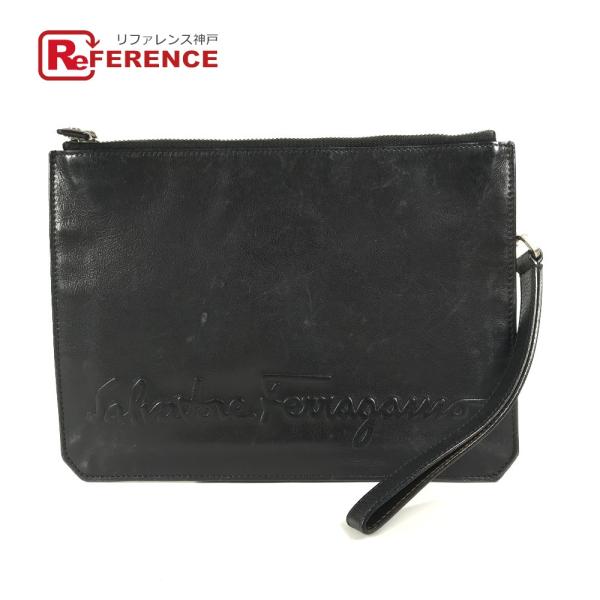 Salvatore Ferragamo サルヴァトーレフェラガモ ロゴ ストラップ付き カバン ポー...