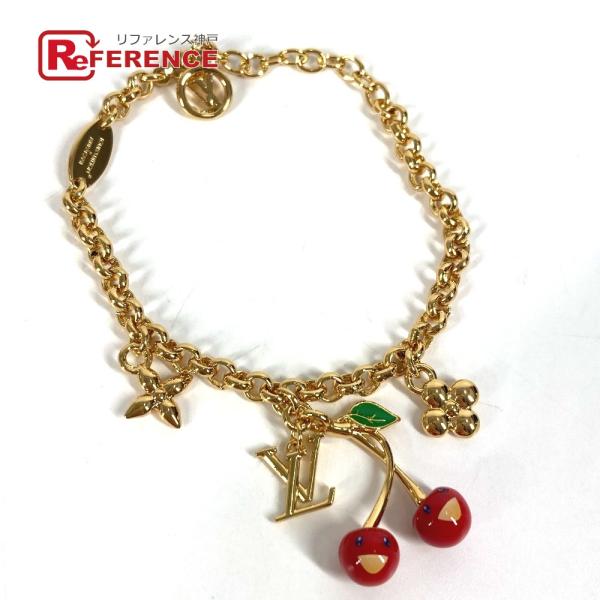 新品同様 LOUIS VUITTON ルイヴィトン M1691A ブレスレット チェリー  チェーン...