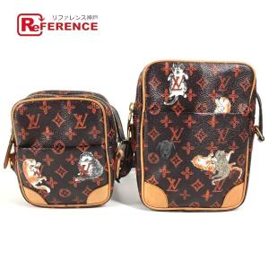 LOUIS VUITTON ルイヴィトン M44399 キャットグラム パナム・セット 猫 カバン トランスフォームド モノグラム ショルダーバッグ【中古】