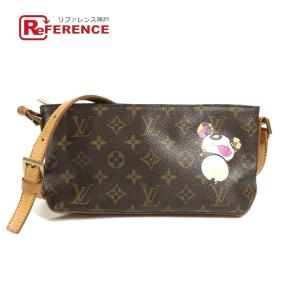 LOUIS VUITTON ルイヴィトン M51241 トロター ポシェット 斜め掛け モノグラム パンダ 村上隆 ショルダーバッグ ブラウン【中古】