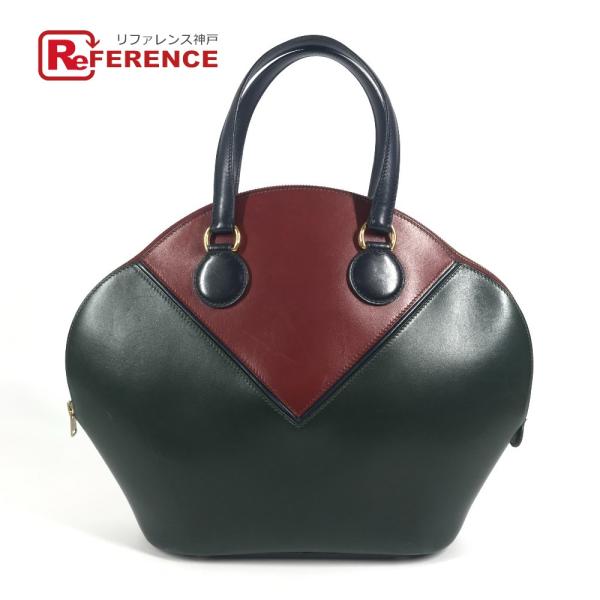 HERMES エルメス イルドヴォ― カバン トートバッグ トリコロールカラー ヴィンテージ ハンド...