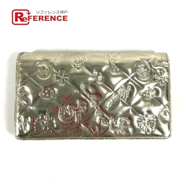 CHANEL シャネル A37151 アイコン 2つ折り ロングウォレット CC ココマーク ロゴ ...