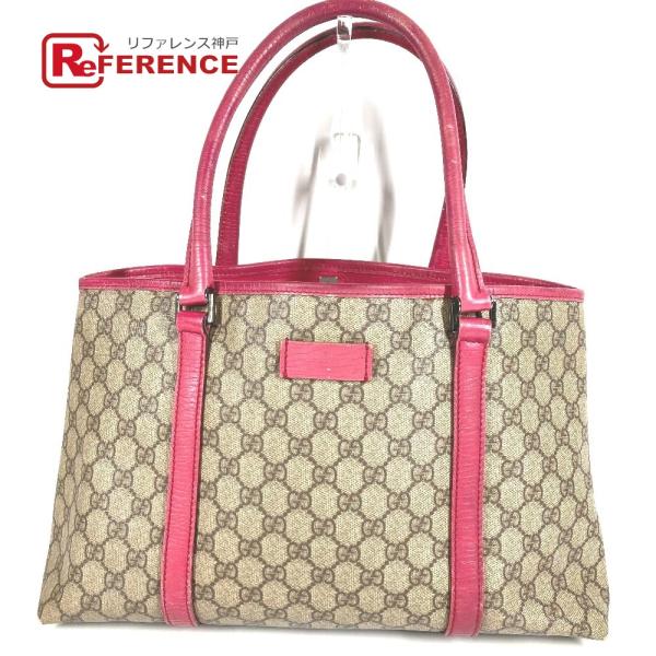 GUCCI グッチ 114595 ロゴ GGスプリーム カバン 肩掛け トートバッグ ショルダーバッ...
