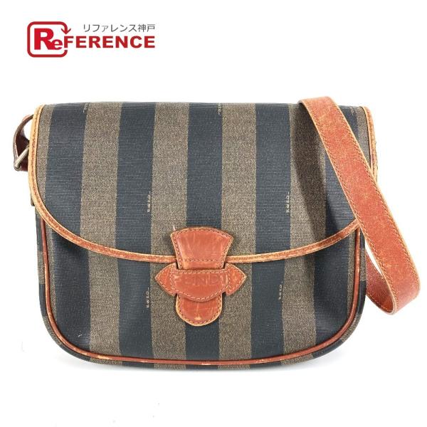 FENDI フェンディ ペカン ロゴ カバン 斜め掛け ポシェット フラップ ヴィンテージ ショルダ...
