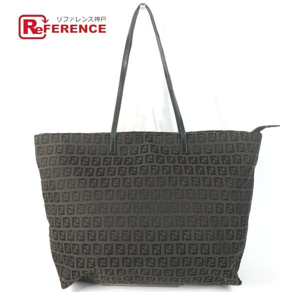 FENDI フェンディ 8BH025 ズッキーノ ロゴ カバン トートバッグ 肩掛け ヴィンテージ ...