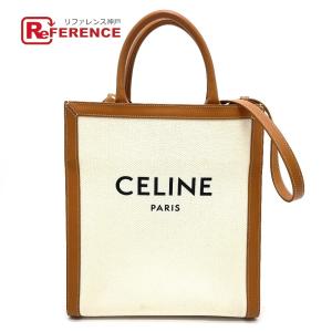 未使用 CELINE セリーヌ ミニバーティカルカバ キャンバス カーフ 未使用 CELINE セリーヌ ミニバーティカルカバ キャンバス カーフ