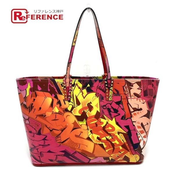 Christian Louboutin クリスチャンルブタン スパイクスタッズ カバタ ショルダーバ...