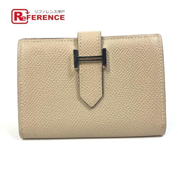 HERMES エルメス 2つ折り ベアンミニ 名刺入れ パスケース カードケース エプソン X刻 ベ...