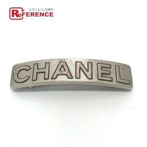 CHANEL シャネル ロゴ ヘアアクセサリー ファッション小物 バレッタ メタル シルバー レディース【中古】｜reference