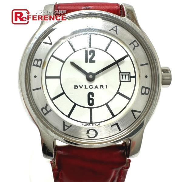 BVLGARI ブルガリ ソロテンポ クオーツ デイト  腕時計 シルバー レディース【中古】